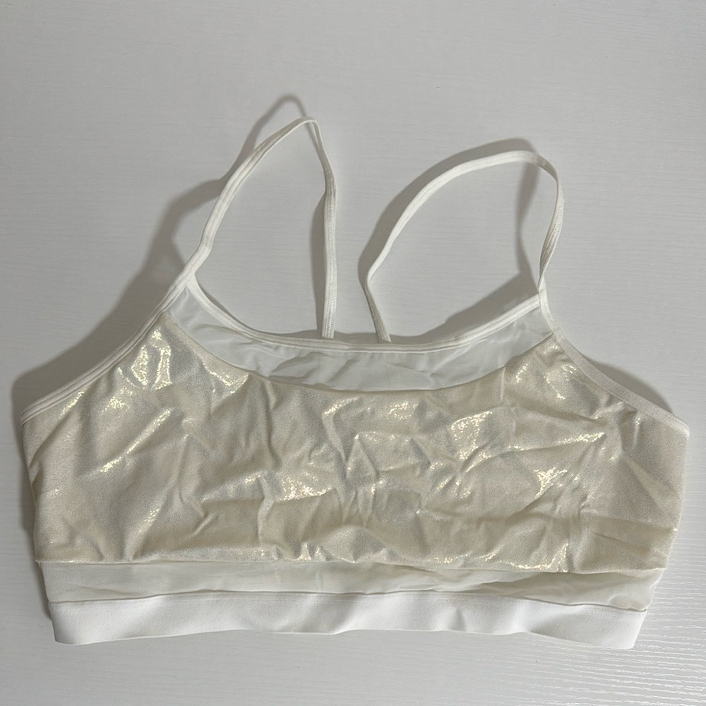 Victoria’s Secret white and gold bralette
